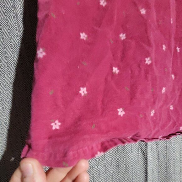 Gap Kids Girl's Ruffles With Heart Buttons White Flowers Soft Dress Size M(7-8) - Picture 6 of 8